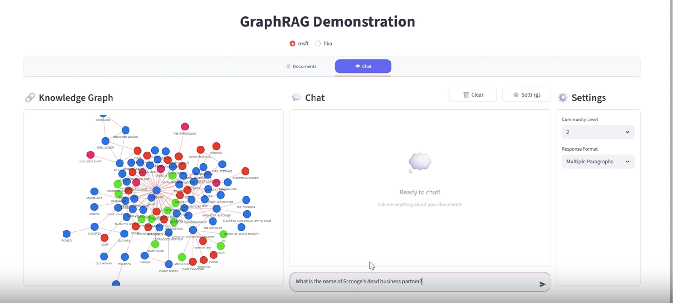 GraphRAG 可视化交互系统演示 | 厦门大学语言智能技术课题组 XMU-DeepLIT Deep Language ...